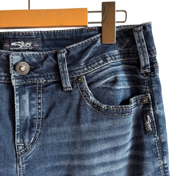 Silver Jeans Elyse Straight Leg 31 x 30 Stretch Mid Rise Curvy Fit - Picture 12 of 15